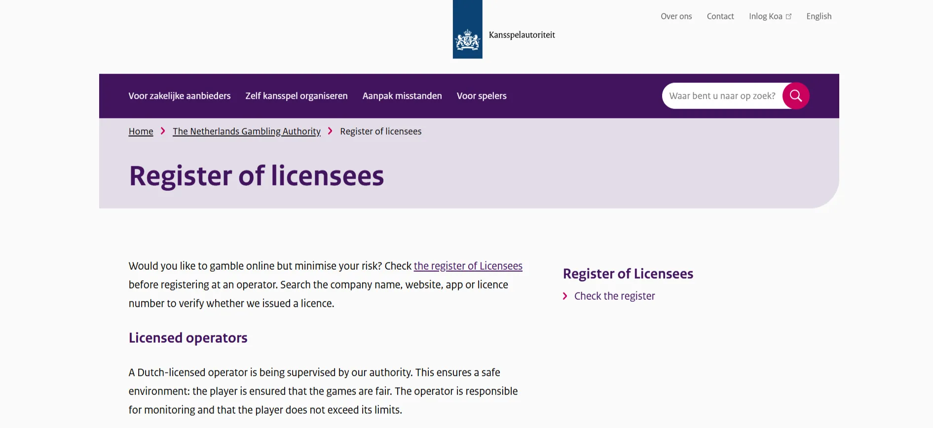 KSA-registercontrole voor LuckyPays en Lucky Pays